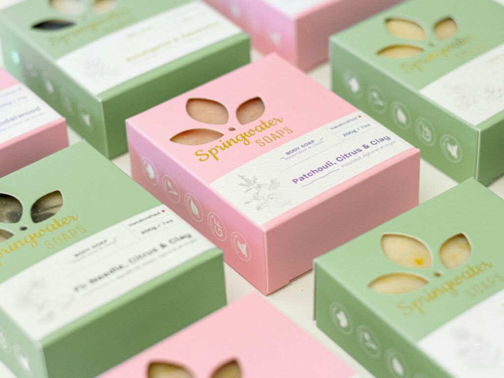 Branded consumer product packaging ready for wholesale distribution
